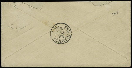 N° 4 obl. càd JAFFA 11.01.1891 Syrie sur lettre pour