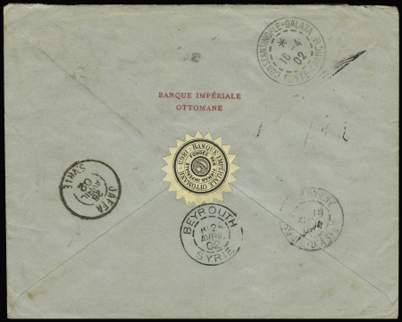 N° 4 (x3) obl. càd Samsoun 12.04.1902 Turquie sur