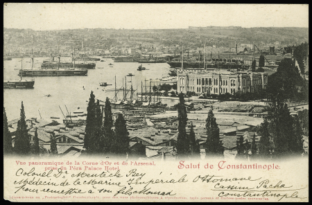 4 CPA "Salut de Constantinople", TB