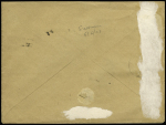 Pays-Bas : N°89 + 90, 4 pièces, OBL "Foix Ariège" (1894) sur env. entier postal 5c sage vert recommandée du 2ème échelon pour Breda. TB