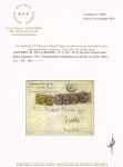 Equateur : n°71, 75c carmin, bande de 4 + n°92 en paire OBL CAD "Paris PL. de la Bourse" (1881) sur lettre à 3F50 du 10ème échelon de poids (135  à 150g) pour Quito avec mention manuscrite "Vapeur anglais voie Sout