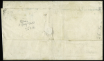 Guatemala : n°82, 1F olive (petit défaut d'angle) OBL "Paris rue d'Enghien" (1878) seul sur lettre au tarif pré-U.P.U du 1.1.1876 (1er échelon de poids) pour Guatemala avec griffe privée bleue de routage "By Southam