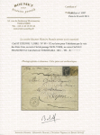 Japon : n°89 + 92 OBL CAD "St Etienne Loire" (1881) sur lettre pour Yokohama avec mention manuscrite "Voie des Etats-Unis" et CAD de transit au recto "New-york FD" et San Francisco au verso (1er échelon de poids par vo