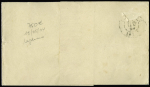 Palestine : n°75  OBL Grenoble Isère (1892) sur bande des Annales de N.D de la Salette pour Jérusalem. RR et TB