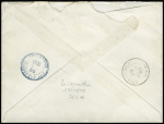 Nouvelle-Calédonie : n°98, 50c rose, OBL CAD "Paris 25 R.Danton" (1898) sur lettre pour Boulouparis réexpédiée à Nouméa, avec au verso CAD de Boulouparis et Nouméa. RR et TB