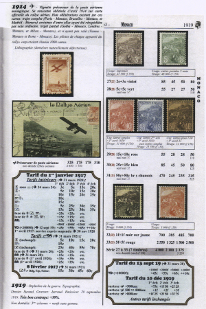 RALLYE AERIEN DE MONACO 1914 Exceptionnelle feuille
