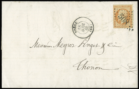 HAUTE-SAVOIE : BOEGE GC 508 sur n°23 +T15 sur lettre