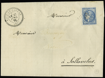 VIUZ EN SALLAZ GC 4309 sur n° 46 (touché à droite)