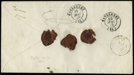 Enveloppe recommandée de Castres s l'Agout 08.05.49