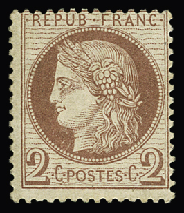 N°51 2c rouge-brun, neuf *, TB. Signé Calves