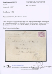 N° 49 80c rose sur lettre chargée pour "deux francs"