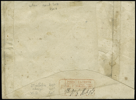N° 49 80c rose sur lettre chargée pour "deux francs"