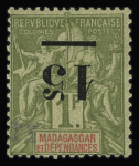 N° 49a et 50a Variété surcharge renversée, très