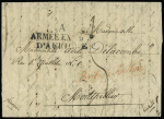 Lettre avec MP "A armée expédre d'Afrique" (9 juil