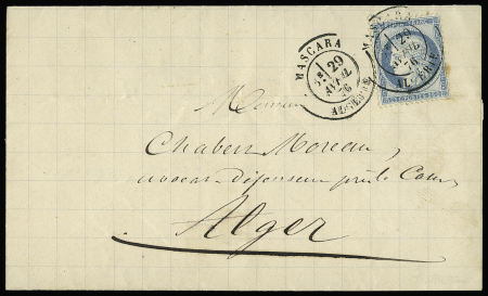 N°60 OBL CAD type 17 "Mascara Algérie" (29 avril 7