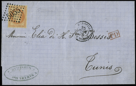 N°31, 40c orange OBL GC 5055 + CAD "Marseille boit