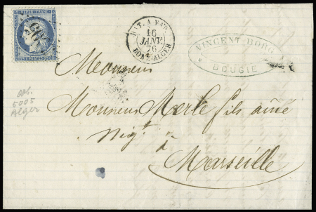 N°60 OBL GC 5005 + CAD "Bat. a vap Bone-Alger" (16