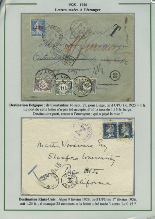 15 lettres d'Algérie (1925 - 1938) avec timbres-ta