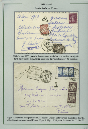 15 lettres d'Algérie (1925 - 1938) avec timbres-ta