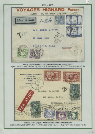 15 lettres d'Algérie (1925 - 1938) avec timbres-ta