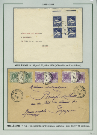 7 plis dont 6 AFF types vues d'Alger OBL diverses 