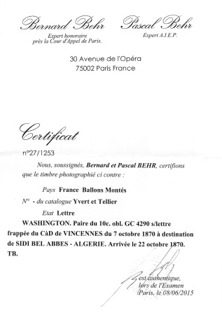 N°28 en paire (pli d'archive) OBL GC 4290 + CAD T1