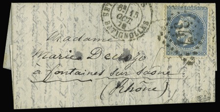 N°29 OBL GC 347 + CAD "Paris les Batignolles" (15 