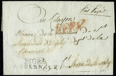 N°102 - département Rhin et Moselle : lettre avec 