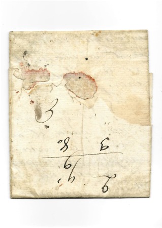 Rare lettre d'un militaire pour sa femme à Aire su