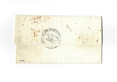 N°133 département de la Sègre. Lettre avec MP roug