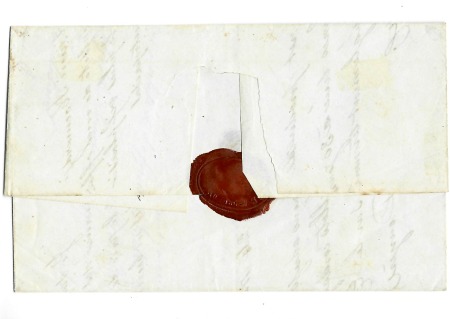 Lettre pour Nantes par la "Perle" avec CAD noir "S