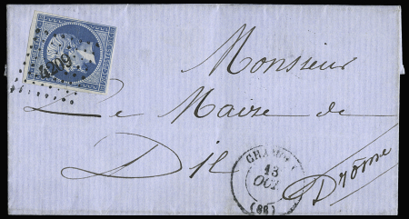 CHAMOUX PC 4209 sur n° 14 +T22 13.10.61 sur lettre,