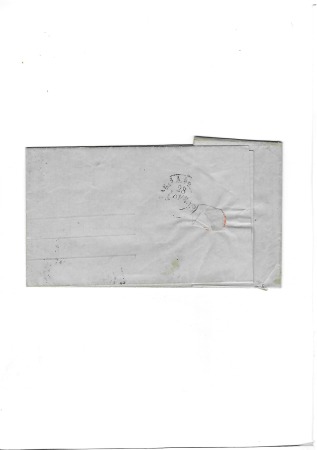 Lettre de Paris 22.02.1871 avec n° 29 pour le Doubs