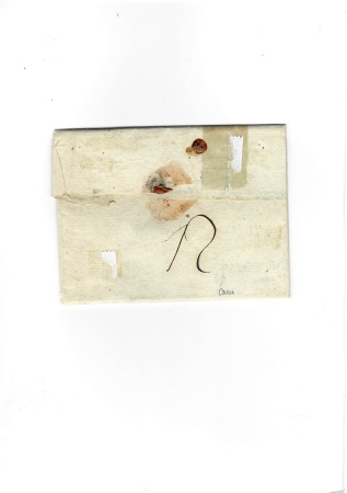 P PAYE DE BAUVAIS au tampon sur lettre de 1779 pour