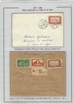 1919-1956, Collection sur pages de 113 plis en 3 classeurs,