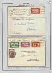 1919-1956, Collection sur pages de 113 plis en 3 classeurs,