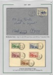 1919-1956, Collection sur pages de 113 plis en 3 classeurs,