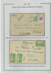 1919-1956, Collection sur pages de 113 plis en 3 classeurs,
