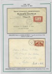 1919-1956, Collection sur pages de 113 plis en 3 classeurs,