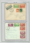 1919-1956, Collection sur pages de 113 plis en 3 classeurs,