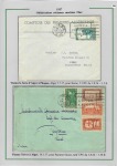1919-1956, Collection sur pages de 113 plis en 3 classeurs,