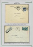 1919-1956, Collection sur pages de 113 plis en 3 classeurs,
