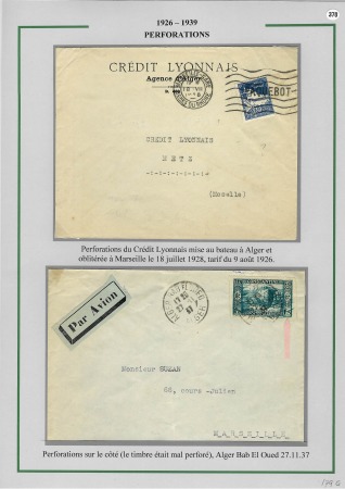 1919-1956, Collection sur pages de 113 plis en 3 classeurs,