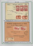 1919-1956, Collection sur pages de 113 plis en 3 classeurs,