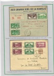 1919-1956, Collection sur pages de 113 plis en 3 classeurs,