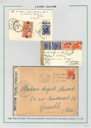 La seconde guerre mondiale en Algérie 1939 - 1942; 