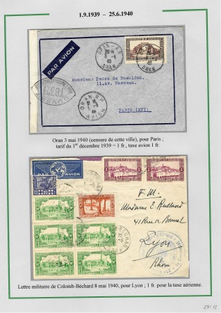 La seconde guerre mondiale en Algérie 1939 - 1942; 