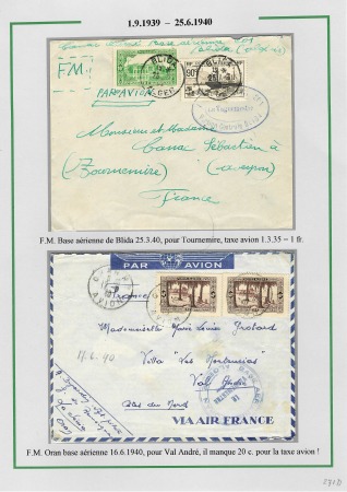 La seconde guerre mondiale en Algérie 1939 - 1942; 