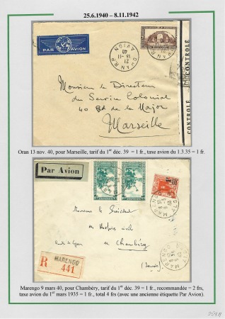 La seconde guerre mondiale en Algérie 1939 - 1942; 