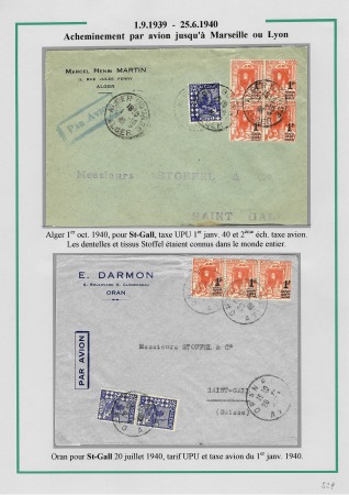 La seconde guerre mondiale en Algérie 1939 - 1942; 